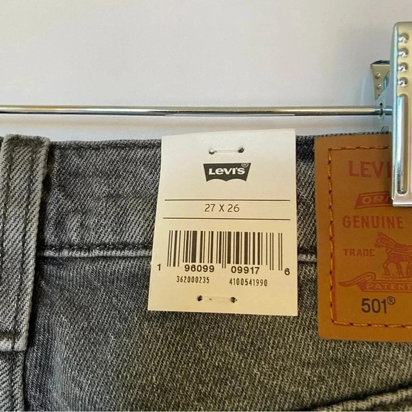 NWT Free People Levi's 501 Original Crop Jeans Mid Rise Straight Leg Firestarter - Picture 9 of 16